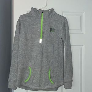 Gray Ivory Ella quarter zip
